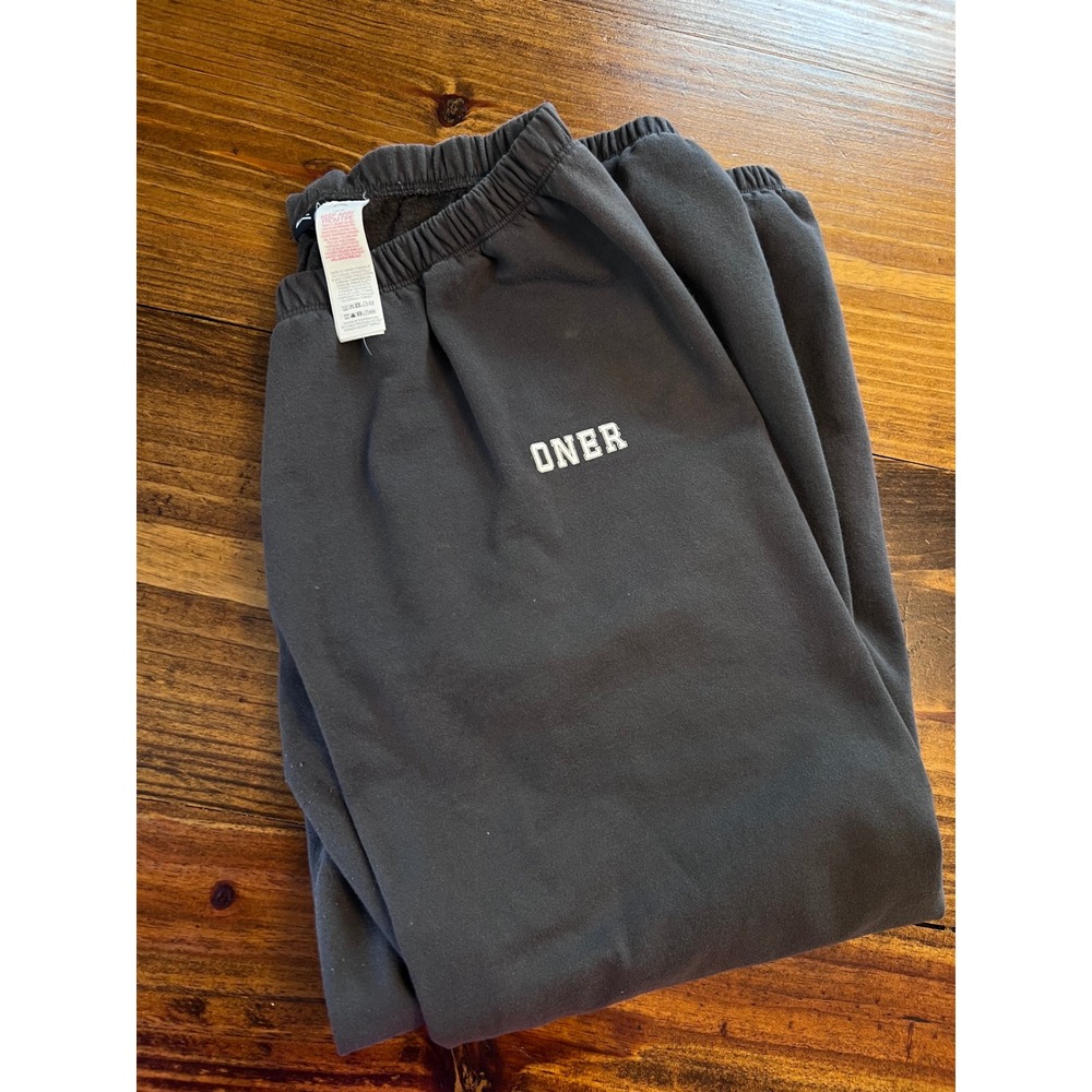 Oner Active Sweatpants Women Medium Charcoal Grey Fleece Joggers Excellent